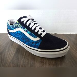 Vans Off the Wall Skate/Surf Shoes Navy Blue Suede Men's 9/Women’s 10.5 EUC